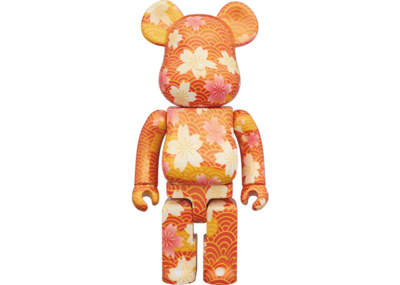 Bearbrick Chiyogami 100% & 400% Set Orange