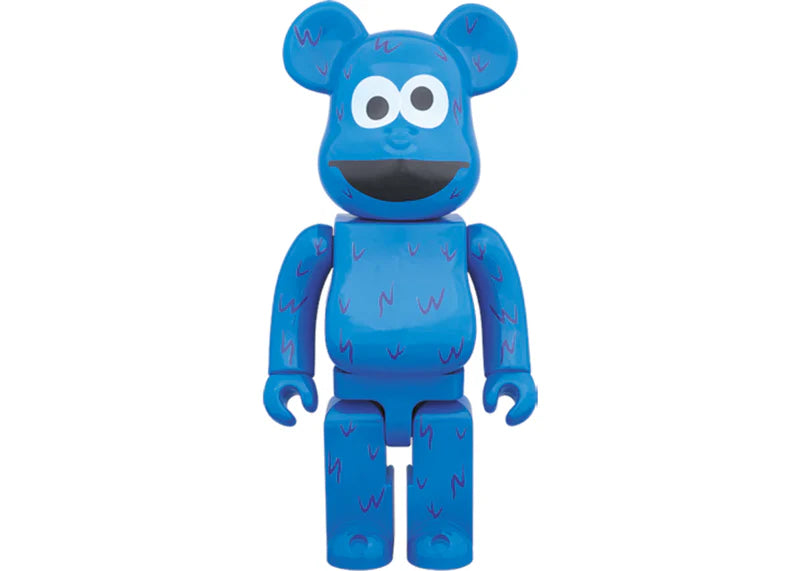 Bearbrick Cookie Monster 400% Blue