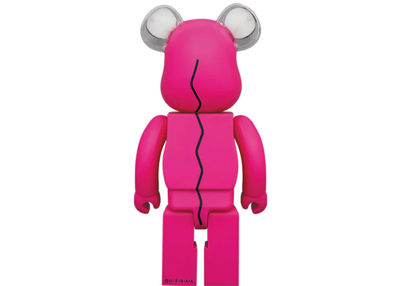 Bearbrick Crocodile Mountain 100% & 400% Set Pink