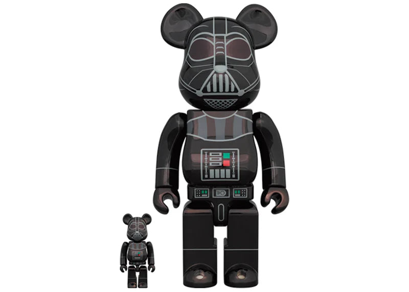 Bearbrick Darth Vader (Rogue One Ver.) 100% & 400% Set Chrome Ver.