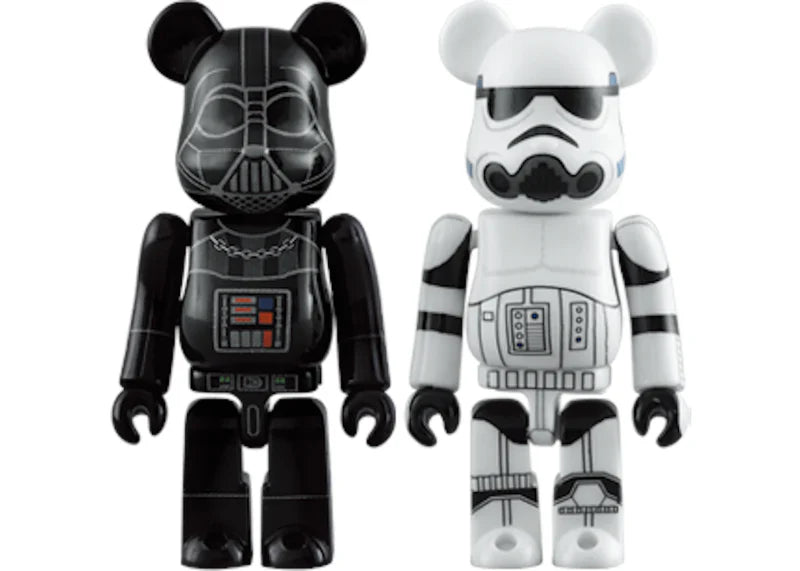 Bearbrick Darth Vader & Stormtrooper 2 Pack 100% Black