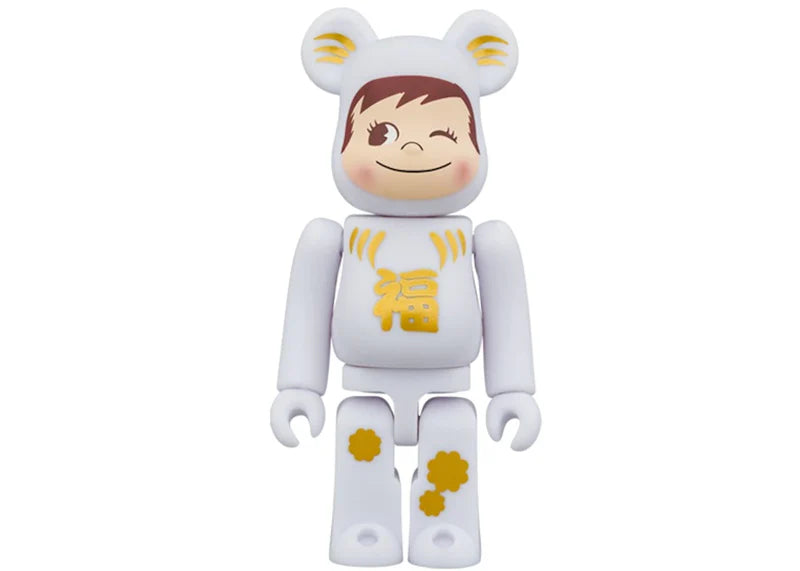 Bearbrick Daruma Poco-chan 100% & 400% Set White
