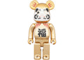 Bearbrick Dazzling Gold Plated Daruma 400% Gold