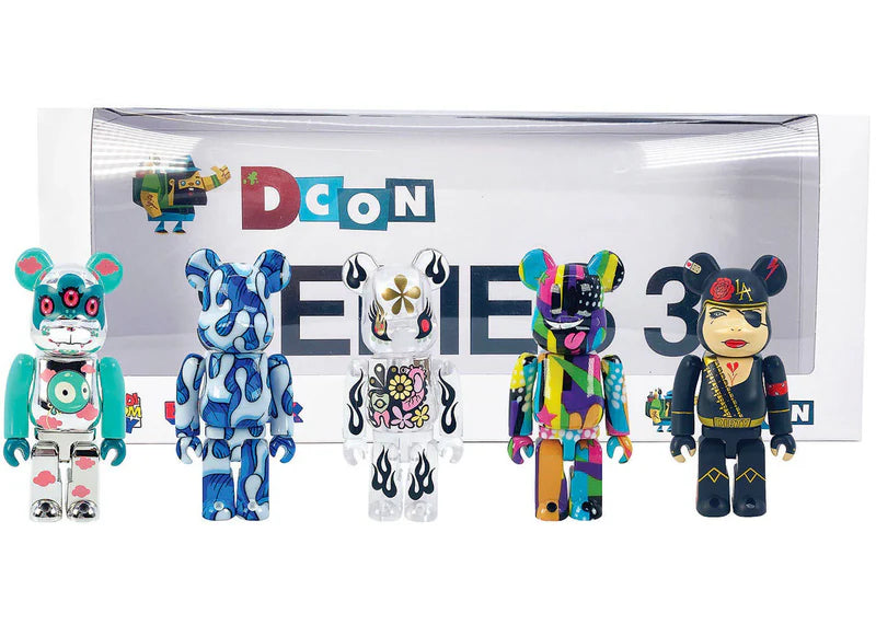 Bearbrick DesignerCon Artist Series 3 (Aaron Kai, Tara McPherson, Junko Mizuno, Sket-One and Brian Viveros) 100% (Set of 5)