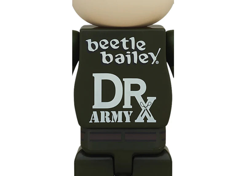 Bearbrick DRX Army Beetle Bailey 400% Green