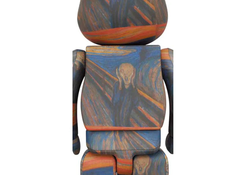 Bearbrick Edvard Munch (Scream) 100% & 400% Set