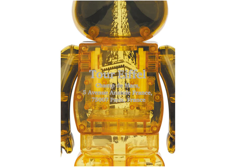 Bearbrick Eiffel Tower 100% & 400% Set Golden Gown Ver.