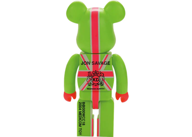 Bearbrick England's Dreaming KD 100% & 400% Set Green