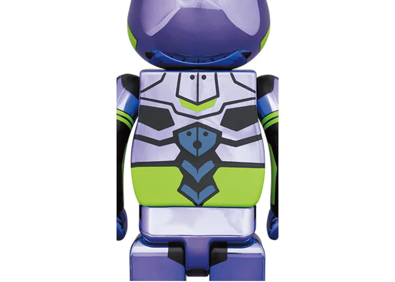 Bearbrick Evangelion Unit 1 100% & 400% Set Chrome Ver.