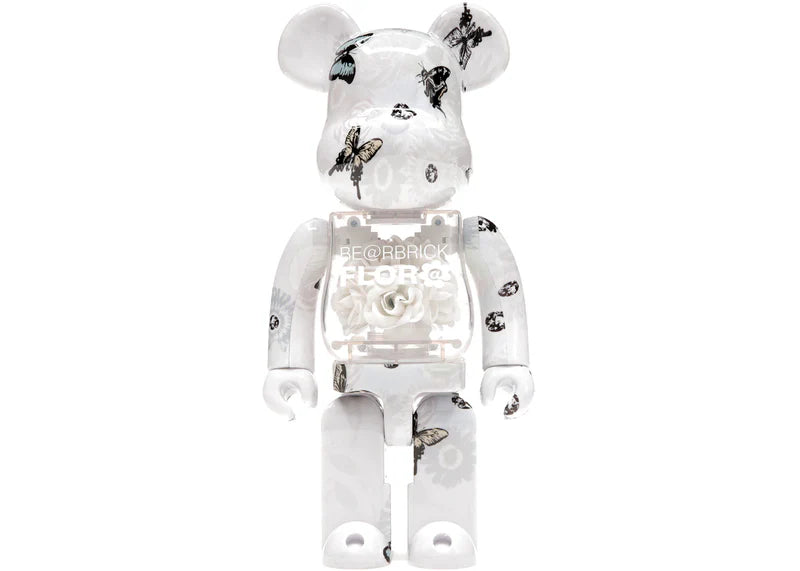 Bearbrick Flora (Flower) #2 400% White