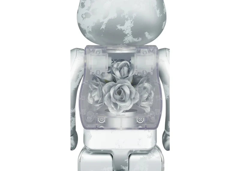 Bearbrick Flora (Flower) 400% Silver