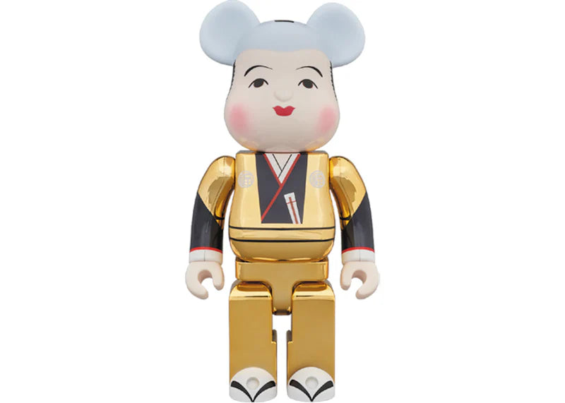 Bearbrick Fukusuke Gold Plating 100% & 400% Set Gold