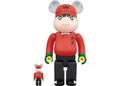 Bearbrick Gen Wakabayashi 100% & 400% Set Red