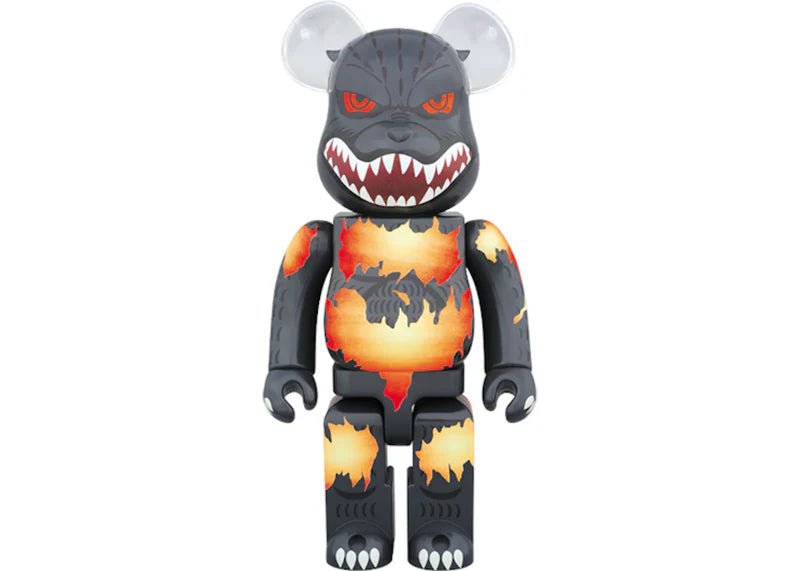 Bearbrick Godzilla (Death Goji Burning Ver.) 400% Black