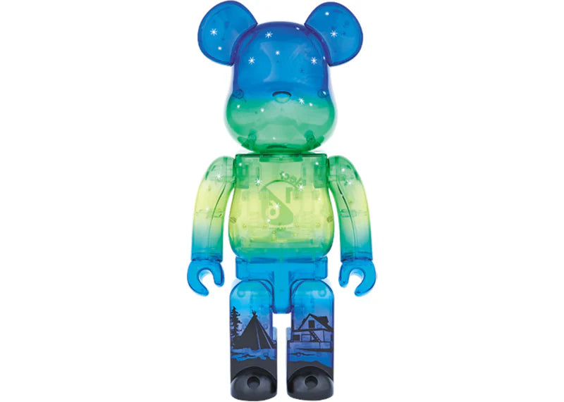 Bearbrick Great Slave Lake / Diamond Head 400% Blue/Green