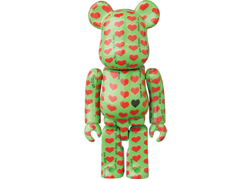 Bearbrick Green Heart 100% & 400% Green