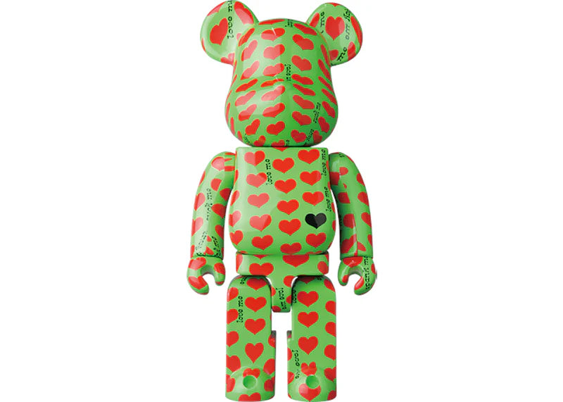 Bearbrick Green Heart 100% & 400% Green