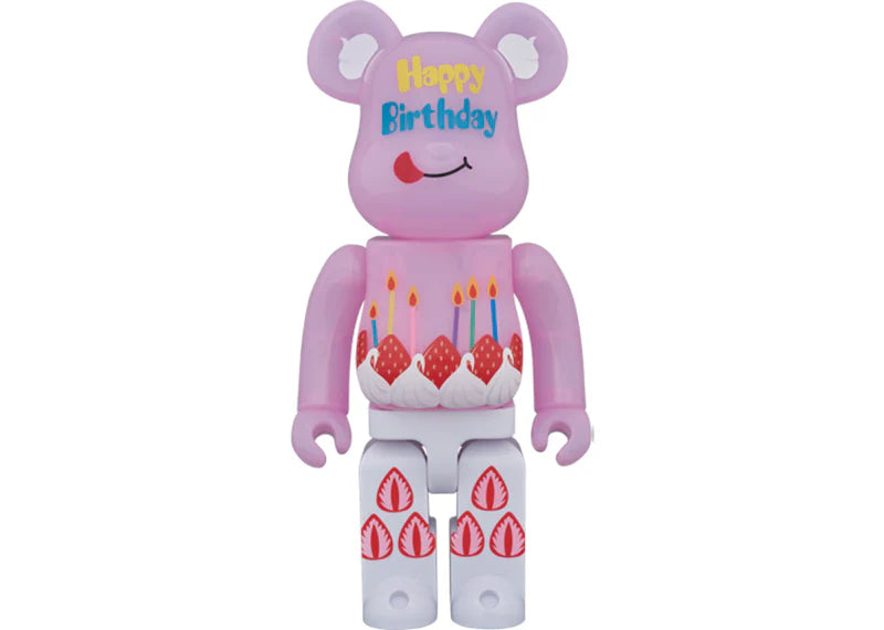 Bearbrick Greeting Birthday PLUS 400% Pink