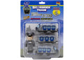 Bearbrick Hanshin Jet-Silver 5700 Special Edition Train And Hanshin Train Driver Train Figure Set