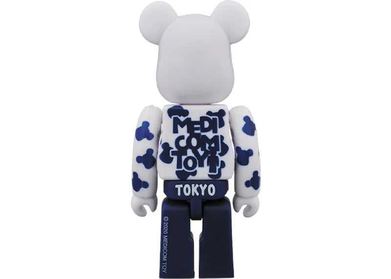 Bearbrick Happy Tokyo 100% Set Navy/White