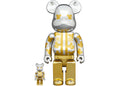 Bearbrick Happy Tokyo Silver Plated 100% & 400% Set