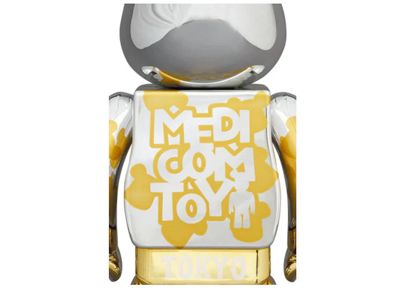 Bearbrick Happy Tokyo Silver Plated 100% & 400% Set