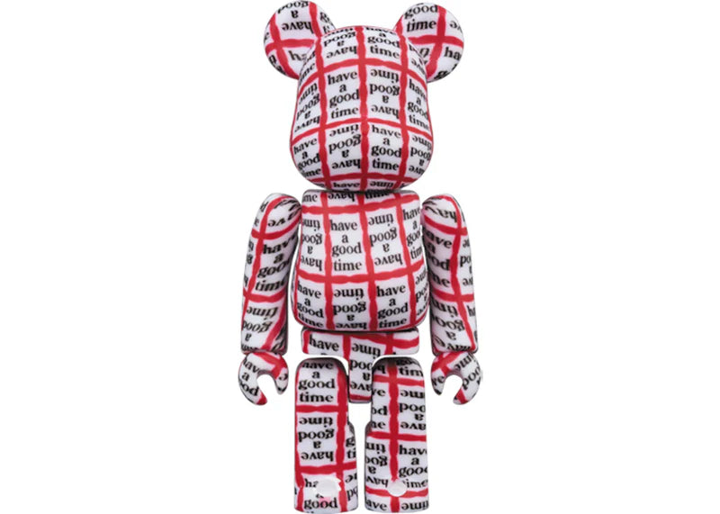 Bearbrick Have A Good Time 100% & 400% Set White