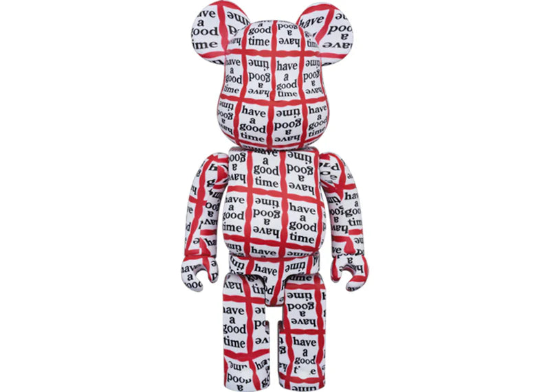 Bearbrick Have A Good Time 100% & 400% Set White