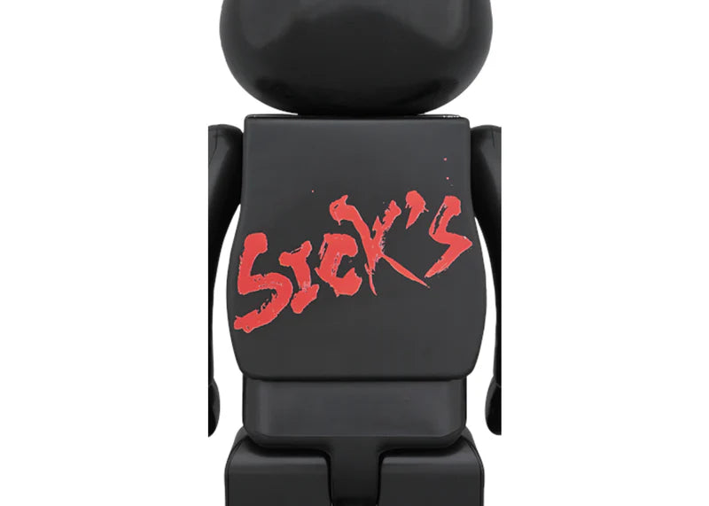 Bearbrick Hell Daruma 400% Black