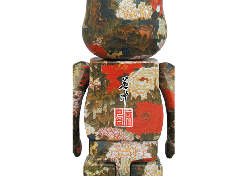 Bearbrick Ito Jakuchu "Peony Poultry Drawing" 100% & 400% Set