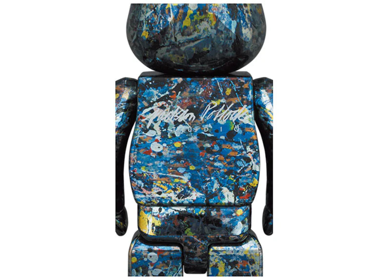 Bearbrick Jackson Pollock Studio 100% & 400% Set Chrome Ver.