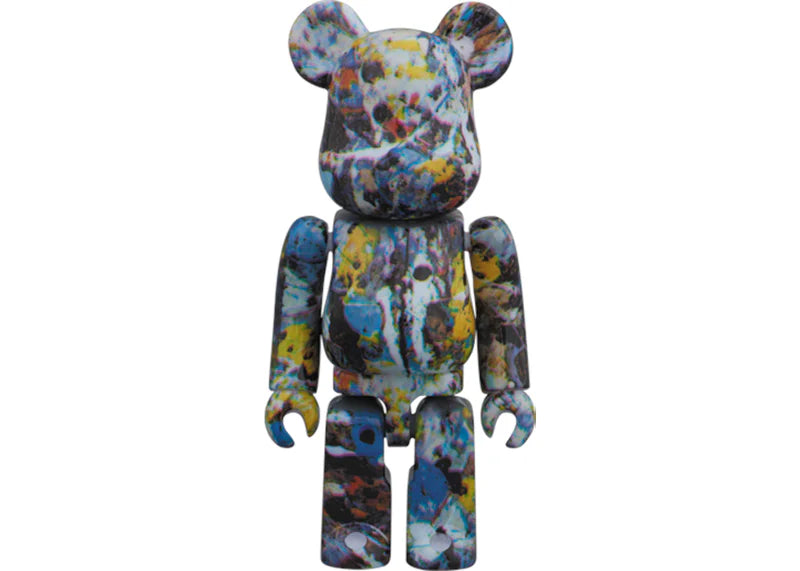 Bearbrick Jackson Pollock Studio 100% Blue