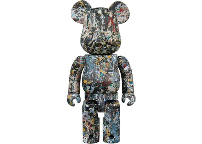 Bearbrick Jackson Pollock Studio Ver2.0 100% & 400% Set Multi
