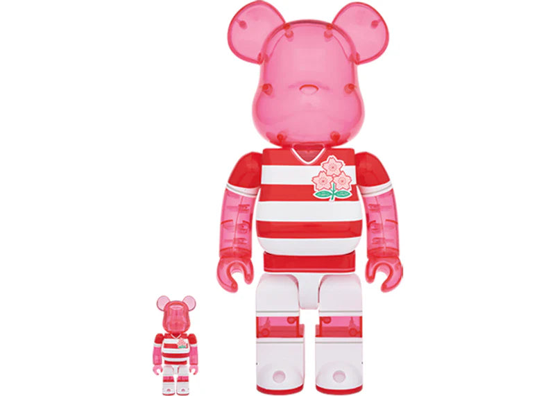 Bearbrick Japan National Rugby Team 100% & 400% Red