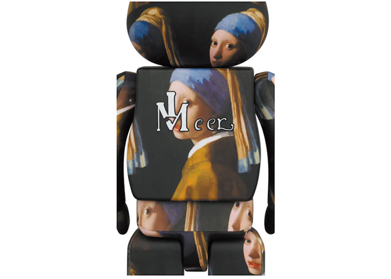 Bearbrick Johannes Vermeer (Girl with a Pearl Earring) 100% & 400% Set