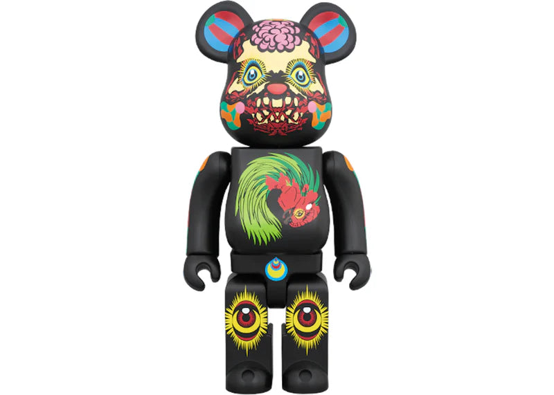 Bearbrick Keiichi Tanaami 100% & 400% Black