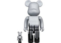 Bearbrick Krink 100% & 400% Set Silver