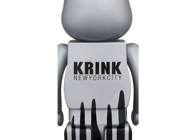 Bearbrick Krink 100% & 400% Set Silver
