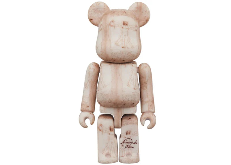Bearbrick Leonardo da Vinci (Vitruvian Man) 100% & 400% Set