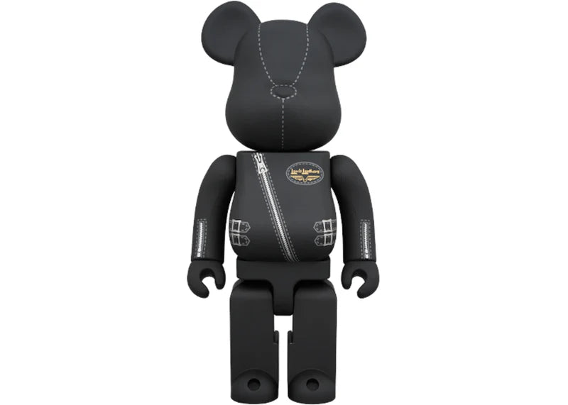 Bearbrick Lewis Leathers 100% & 400% Black