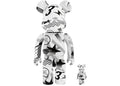 Bearbrick Li-Ning Fashion 100% & 400% Set White