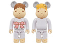 Bearbrick Little Twin Stars Kiki Lala 400% Set White