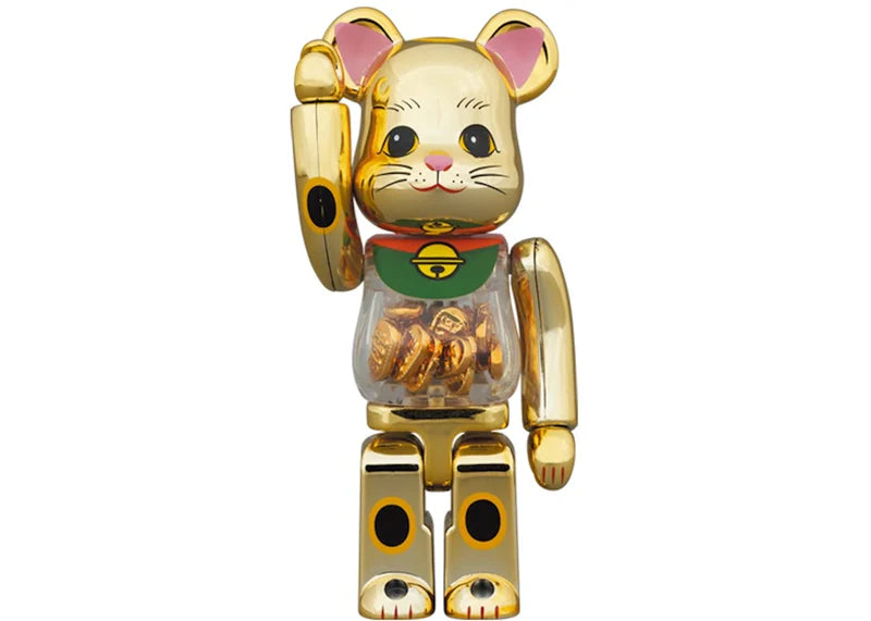 Bearbrick Lucky Cat Oval 100% & 400% Set