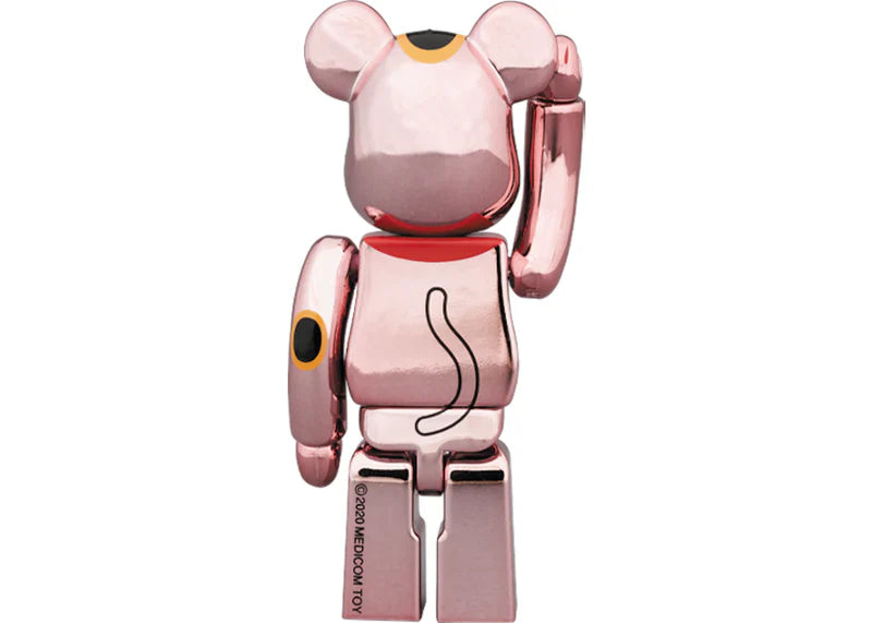 Bearbrick Maneki Neko Gold Plate 100% Rose Gold