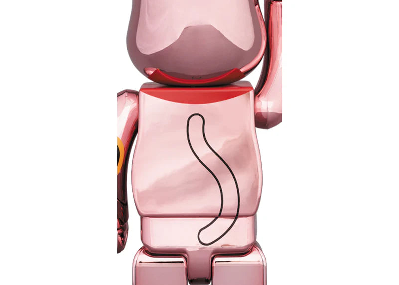 Bearbrick Maneki Neko Gold Plated 400% Rose Gold