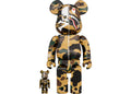 Bearbrick Mastermind vs Bape(R) 100% & 400% Set Yellow Camo