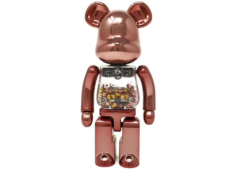 Bearbrick Medicom Super Alloyed My First Bearbrick Baby Pink Gold 200% Pink