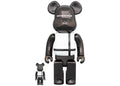 Bearbrick Medicom Toy Plus 100% & 400% Set Black Chrome Ver.