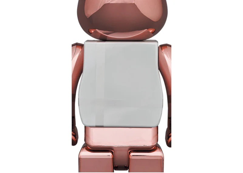Bearbrick Medicom Toy Plus 100% & 400% Set Pink Gold Chrome Ver.
