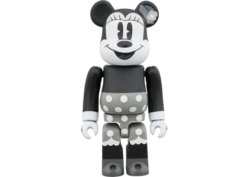 Bearbrick Mickey Mouse & Minnie Mouse (B&W Ver.) 2 Pack 100% Multi